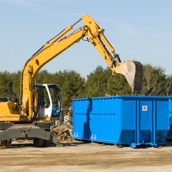 what size residential dumpster rentals are available in Lenroot Wisconsin